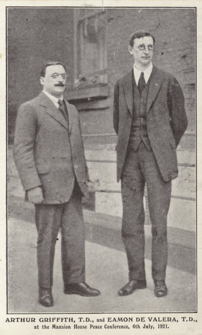 Arthur Griffith und Eamon de Valera von Irish Photographer